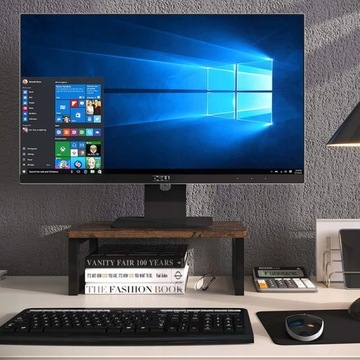 DREWNIANY STOLIK VINTAGE NA MONITOR LAPTOP 40 cm