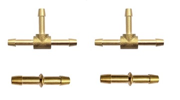 ŁĄCZNIK TRÓJNIK WĘŻY ZŁĄCZKA DWÓJNIK MOSIĄDZ 5MM