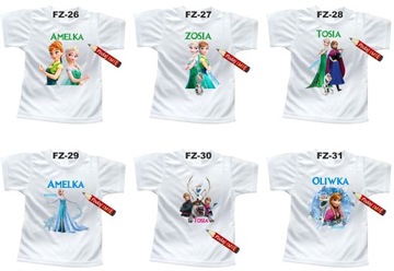 Футболка Frozen, имя ребенка Футболка 110 см