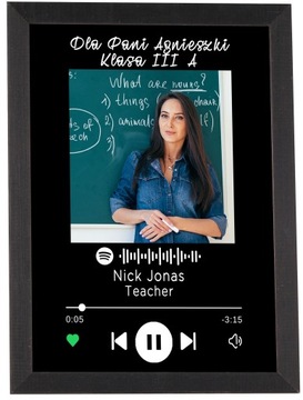 RAMKA PLAKAT ZDJĘCIE SPOTIFY DZIEŃ NAUCZYCIELA Y4
