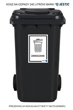 НАКЛЕЙКИ ДЛЯ РАЗДЕЛЕНИЯ МУСОРНЫХ БИН 30СМ А4 - 5 ШТ.