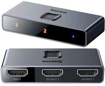 Baseus Dwukierunkowy rozdzielacz splitter HDMI 4K