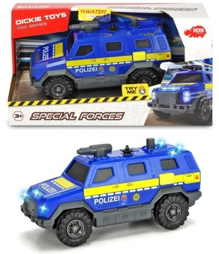 AUTO POLICYJNE SŁUŻBY SPECJALNE POLICJA DICKIE 18CM ŚWIATŁA DŹWIĘK