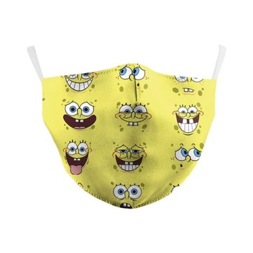 Maseczka ochronna Maska z nadrukiem Spongebob