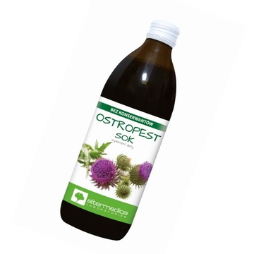ALTER MEDICA SOK Z OSTROPESTU 500 ml NA WĄTROBĘ
