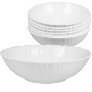 SALATERKA MISKA BIAŁA 20 CM MISECZKA OPAL CARBO