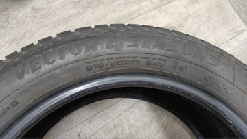 2 ШИНЫ GOODYEAR VECTOR 4 СЕЗОНА 215/55 R 17 94V 6,69 ММ.