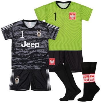 Komplet / strój piłkarski SZCZĘSNY JUVENTUS TURYN i POLSKA rozm. 164