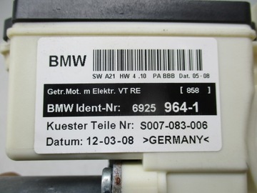 BMW X3 E83 MOTOREK ZVEDAČ OKNO PRAVÝ PŘEDNÍ 6925964