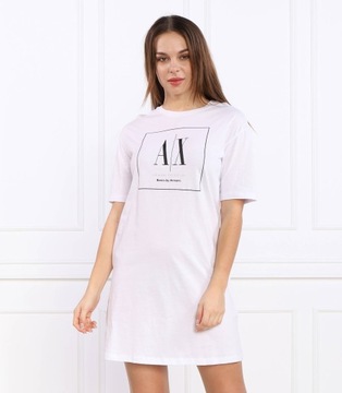 Armani Exchange sukienka na co dzień dresowa przed kolano rozmiar XS