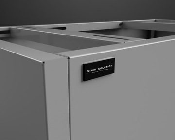 Конструкция подставки изготовлена ​​из нержавеющей стали.