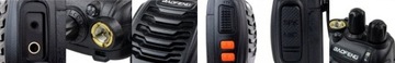 2 рации BAOFENG BF888S PMR + НАУШНИКИ
