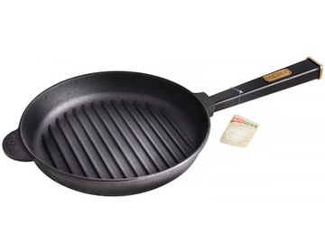 Żeliwna patelnia Grill OPTIMA BLACK 280 x 50