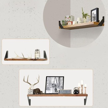 НАБОР 2x ОПОРА ДЛЯ ПОЛКИ УГЛОВОЙ КРОНШТЕЙН ДЛЯ ПОЛКИ ОПОРА LOFT ШПИЛЬКИ 15 СМ