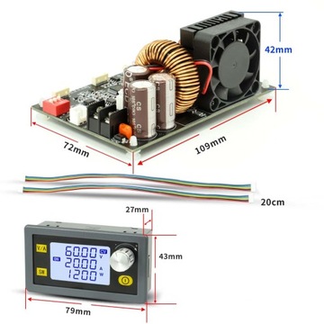 XY6020L Лабораторный источник питания 20 А, 1200 Вт