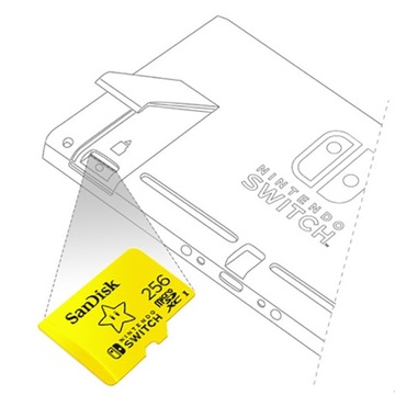 Карта памяти SanDisk 256 ГБ 100 МБ Nintendo Switch