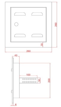 Газовые двери антрацитовые матовые двери 20x20