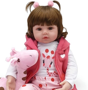 ŚPIĄCA LALKA REBORN JAK PRAWDZIWE NIEMOWLĘ 55 CM