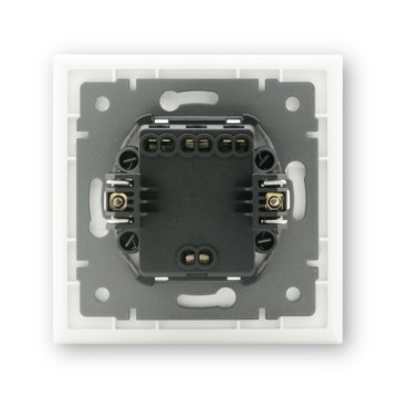 КЛАССИЧЕСКИЙ ЗВОНОК В СТЕКЛЯННОЙ РАМКЕ, БЕЛЫЙ СЕРИЯ EVO2