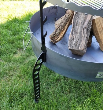 ВЫСОКАЯ Кованая ПЕЧЬ XL + КРЫШКА С РЕШЕТКОЙ INOX S49