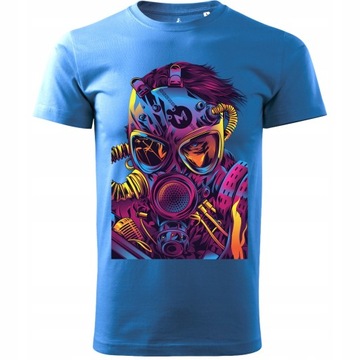 Koszulka T-Shirt Voyovnik Cyberpunk niebieska S