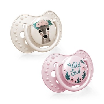 LOVI Smoczek dynamiczny 0-3m 2 szt. Wild Soul Girl
