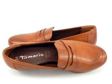 Кожаные туфли TAMARIS, размер 38/24,4 см.