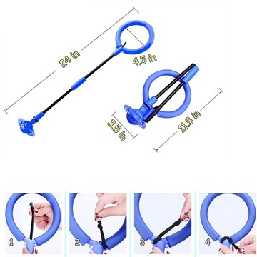 HULA-HOP LEG JUMP JUMP ROPE LED SKIPPER RING ДЛЯ ПРЫЖКОВ НА ОДНОЙ НОГЕ