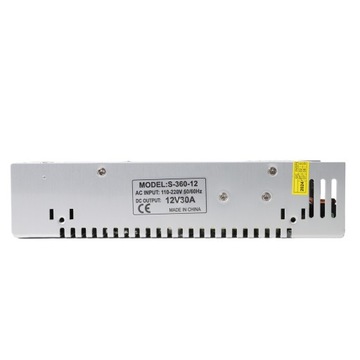 ZASILACZ 12V 400W 30A DO TAŚM LED KONWERTERA STEROWNIKA TRANSFORMATORA
