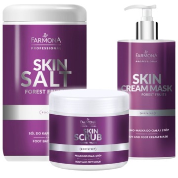 FARMONA ZESTAW FOREST FRUITS: PEELING/KREMO-MASKA/SÓL DO STÓP 2X500ML/1400G