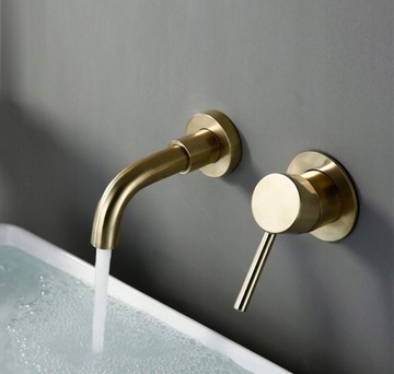 Скрытый душ + золотой смеситель Walter