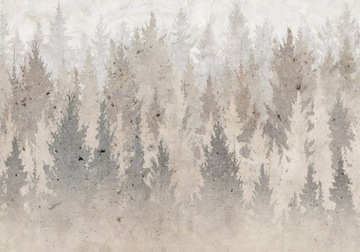 FOTOTAPETA PREMIUM LAS NATURA MGŁA AKWARELE TAPETA DO SALONU 3D 450x315