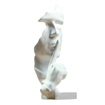 Cisza jest złotą statuą myśliciela, rzeźbą białą