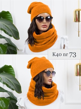 ПОЛЬСКИЙ ЗИМНИЙ КОМПЛЕКТ ШАПКА + ШАРФ ЦВЕТА