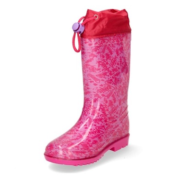 ДЕТСКИЕ РЕЗИНОВЫЕ БОТИНКИ РОЗОВАЯ РАДУГА ВЫСОКИЕ R 28