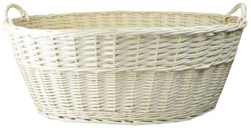 Wiklinowy POJEMNIK NA ZABAWKI BIAŁY 90CM