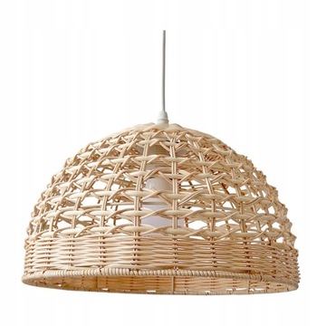 Rattanowy abażur Żyrandol z naturalnego rattanu
