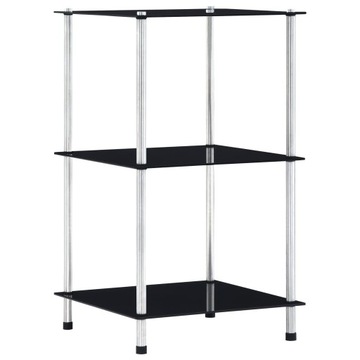 Regał VidaXL 249509 1 cm x 1 cm x 1 cm czarny