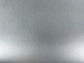 Наклейка на холодильник шпоновая клейкая фольга алюминий гладкая серебристая 67,5см