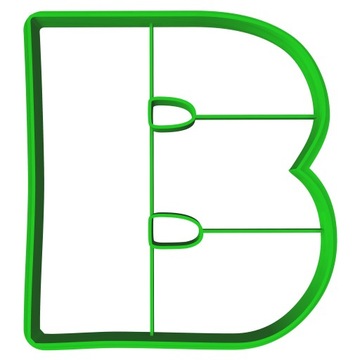 Foremka Wykrawacz Edukacyjna Literka Litera B 8cm