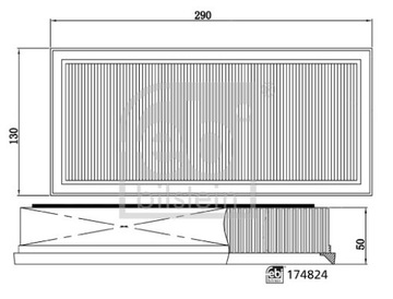 FEBI BILSTEIN 174824 KOMPLET FILTRŮ VZDUCHU