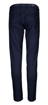 Granatowe spodnie typu chinos -QUICKSIDE- 36/34