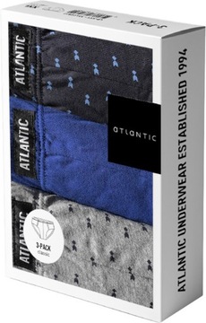 ATLANTIC SLIPY MĘSKIE MAJTKI 3MP126 CLASSIC 3PAK M