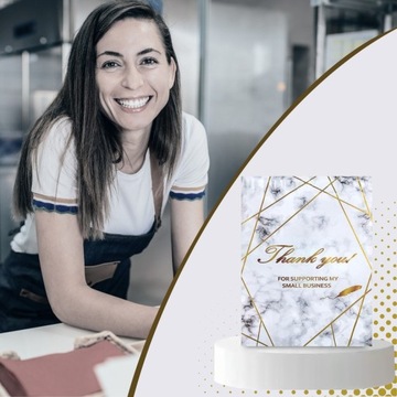 Курьер Foloopaki Strong 255x370 Золотой мрамор благодарит вам 50 шт.