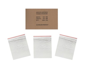 WORECZKI TOREBKI STRUNOWE 140x150 mm x 100 samarki