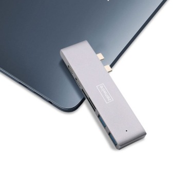 Концентратор USB-C Macbook 7in1 HDMI-адаптер 4K USB 3.0 для Macbook Pro Air M1 M2 M3