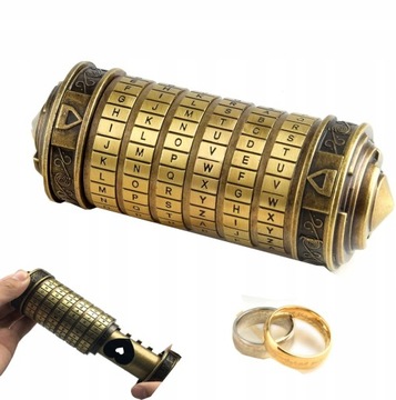 KOD DA VINCI KRYPTEKS Z PIERŚCIENIAMI CRYPTEX GIFT