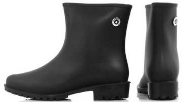 ЭЛЕГАНТНЫЕ МАТОВЫЕ ЧЕРНЫЕ РЕЗЕЛЬНЫЕ БОТИНКИ 38