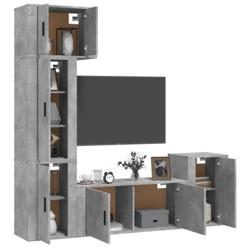 Подставка для телевизора, 5 предметов, серый b