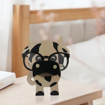 Stojak na okulary ze zwierzętami, ręcznie robiony drewniany ekspozytor